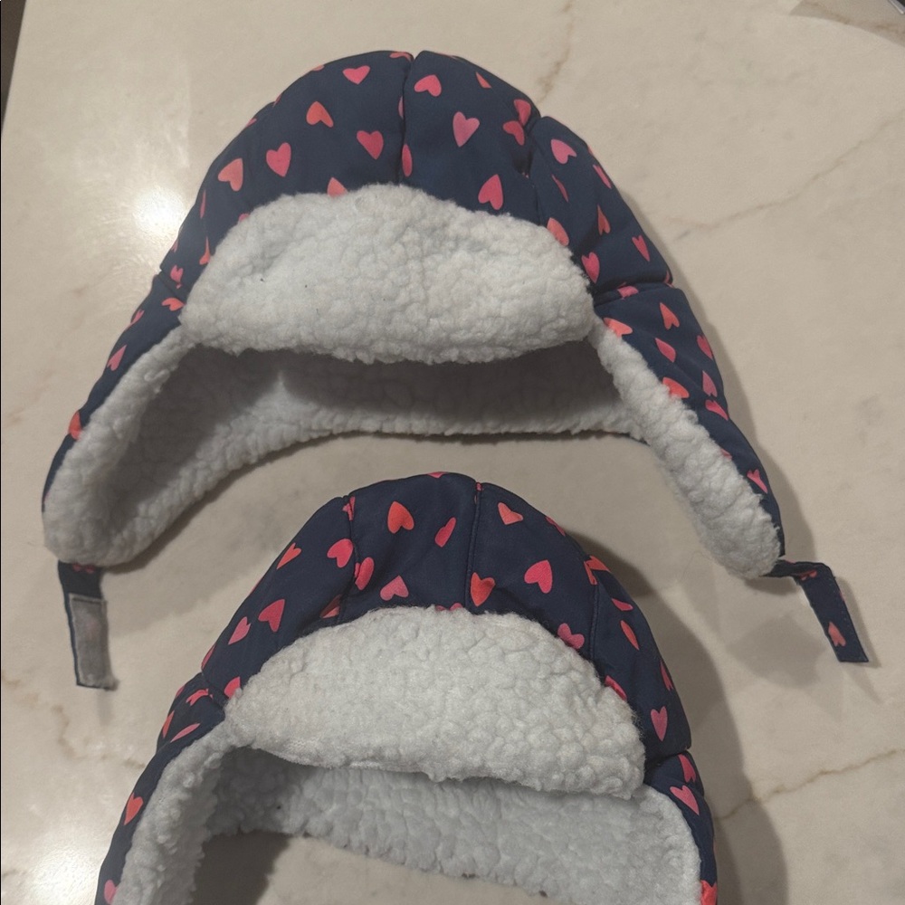 Heart Patterned Kids Winter Hat
